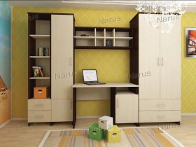 Детская Студент Комплект мебели (Дуб сонома/Белый) в Волгограде - volgograd.katalogmebeli.com | фото 1