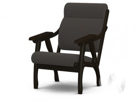 Кресло Вега-10 (венге лак/ULTRA GRAFIT) в Волгограде - volgograd.katalogmebeli.com | фото