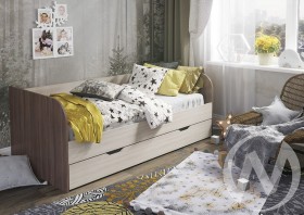 Кровать детская Балли 2-х уровневая (шимо темный/шимо светлый) в Волгограде - volgograd.katalogmebeli.com | фото