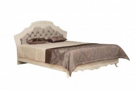 Кровать двойная "Кантри" (вудлайн кремовый/патина/ортопед/1820) в Волгограде - volgograd.katalogmebeli.com | фото