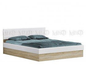 Кровать с подъемным механизмом 1,4 спальня Фортуна (Дуб сонома/белый глянец) в Волгограде - volgograd.katalogmebeli.com | фото