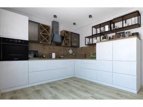 Модульная кухня Бронкс 1,8 м (Кварц) в Волгограде - volgograd.katalogmebeli.com | фото 5