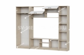 Мебель для гостиной МГС 3 Исполнение 1 Дуб Сонома / Белый в Волгограде - volgograd.katalogmebeli.com | фото 3