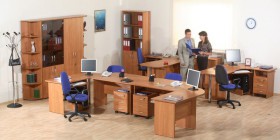Мебель для персонала Альфа 61 Ольха в Волгограде - volgograd.katalogmebeli.com | фото