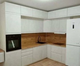 Модульная кухня Бруклин 2.4 x 2 м (Бетон белый) в Волгограде - volgograd.katalogmebeli.com | фото 15