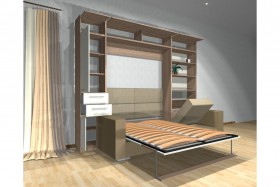 Шкаф-кровать с диваном Каролина в Волгограде - volgograd.katalogmebeli.com | фото 3