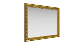 Зеркало навесное "Айрум"/(дуб кальяри / профиль: золото с орнаментом) в Волгограде - volgograd.katalogmebeli.com | фото 1